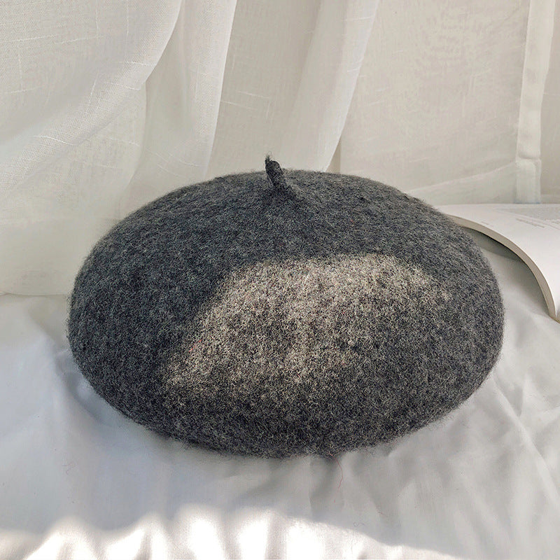 Autumn and Winter Korean Wool Warm Hat