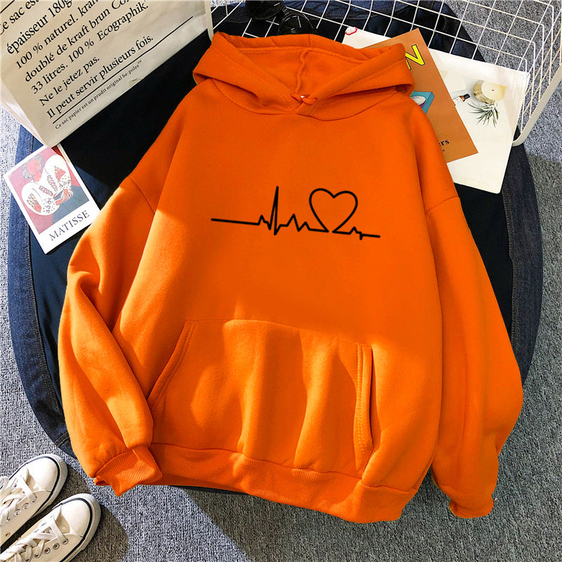 Autumn and winter new Korean Style Hoodie fleece sweater